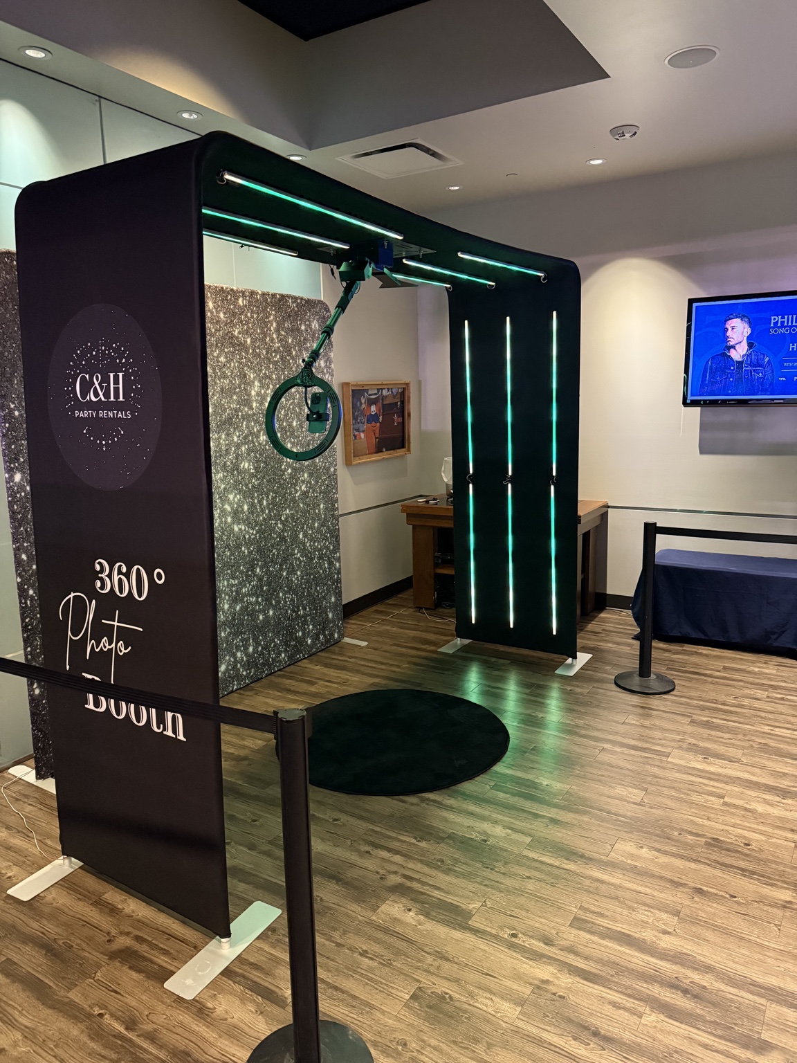 360 booth side view