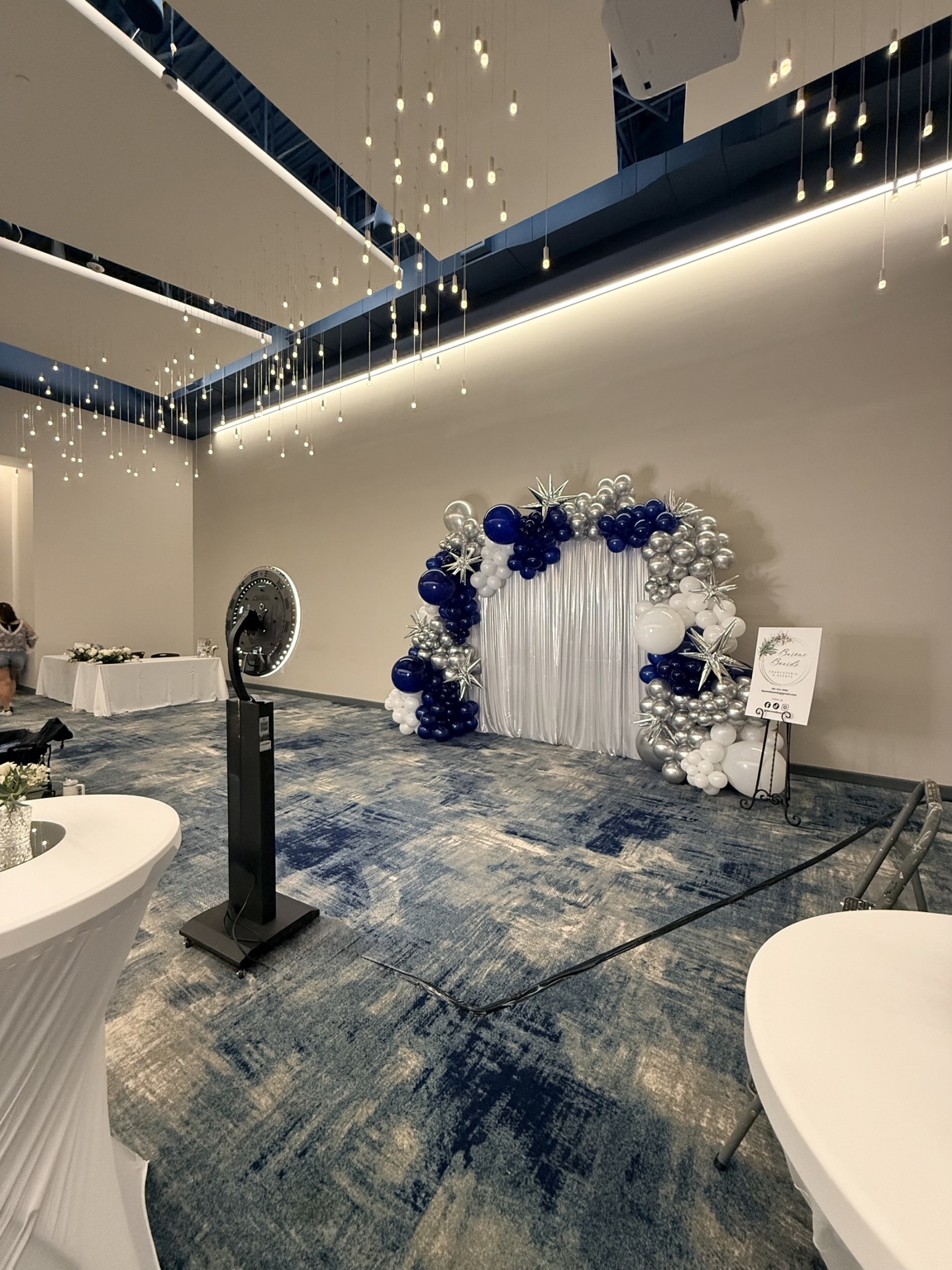 C&H event backdrop setup