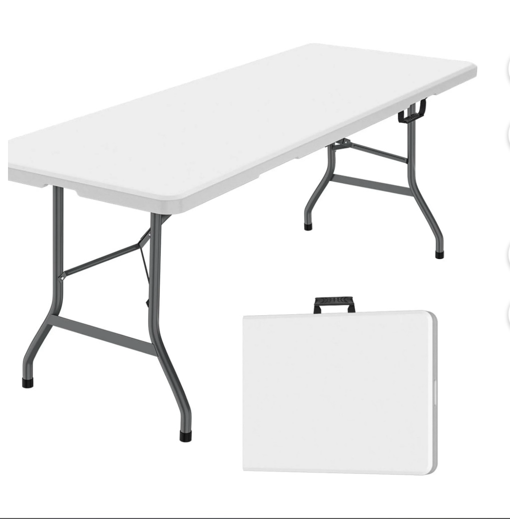 Folding rental table